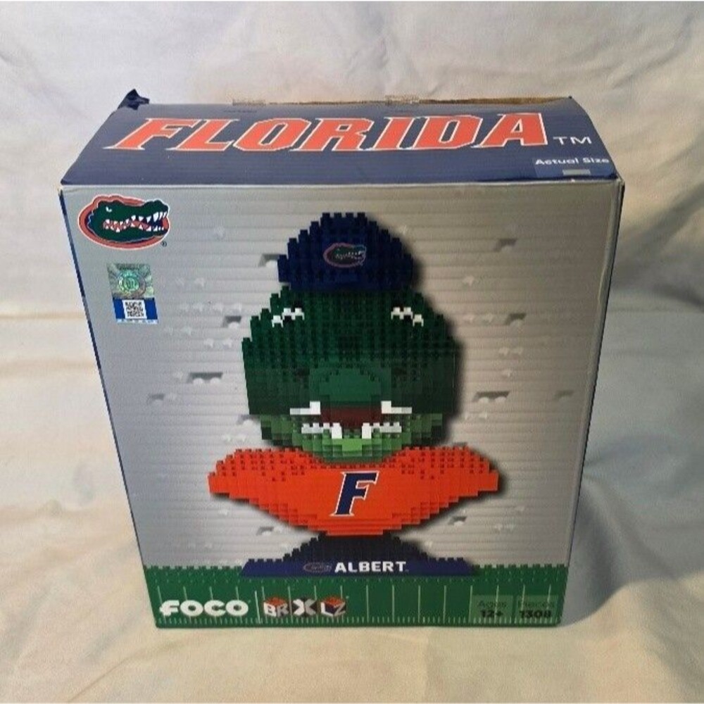 FOCO BRXLZ Albert Florida Gators 3D Puzzle Mascot Bust Building Blocks